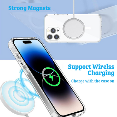 iPhone 15 High-Quality Transparent Case Cover - Acrylic + TPU Materials, MagSafe Compatible, Scratch & Bump Protection, Durable, Screen & Camera Lens Guard
